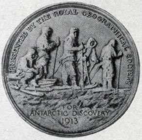 Медаль Королевского Географического общества в честь экспедиции Роберта Скотта