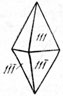 Рис. 78. Кристалл серы пирамидального облика