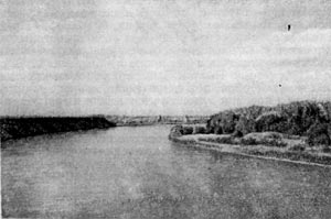 Река Терек у города Моздок.
