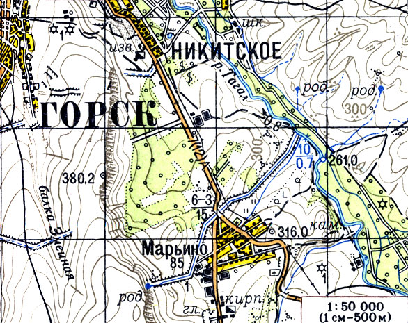 Топографическая карта
