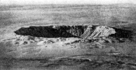 Метеоритный кратер Каньон-Диабло в штате Аризона (США)